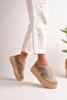 Women's Mink Suede Star Butterfly Thick Sole Sneaker