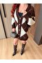 Baklava Patterned Cardigan - 5