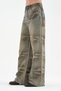 Women's front print, stone and handwork detailed palazzo fit design jean - 5
