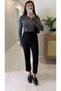 Zr Nora Black Flatolu Pants - 3