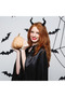 (eb334)Black Devil Horns Headband, Halloween Demon Horn Hairband, Cosplay Costume Accessory for Party Fancy Dress - 8