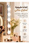 مرآة مكياج بإضاءة LED مع 4 مصابيح، إضاءة طبيعية مع تركيب بالشفط