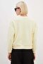 3 Threaded Basic Crew Neck Sweatshirt Without Embellishments - 8