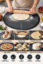45 cm Round Colorful Silicone Dough Mat with Scale Drawing 190 Gr Pastry Rolling Mat - 2