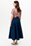 Waist-Slit Regular Midi Skirt - 3