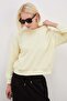 3 Threaded Basic Crew Neck Sweatshirt Without Embellishments - 7