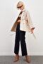 Cape and Belted Wide Sleeve Oversize Trench Coat - 5