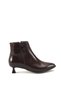Vega Serena Women's Heeled Boots 0012700 Brown Wrinkled Patent Leather - 5