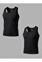 Ds Damat Soft Cotton 2-Piece Undershirt Black