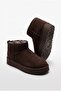 Furry Warm Lining Water-Repellent Women's Winter Daily Use Short Mini Thick Sole Boots - 3
