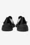 Women's belted double buckle shoes genuine leather marlow black - 5