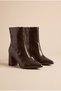 Phoebe Luce Women's Pointed Toe Heeled Boots 00126010 Brown Rustic - 5