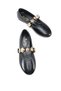 Larissa Gala Women's Ballerinas 0012602 Black Wrinkled Patent Leather - 3