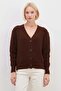 Buttoned V-Neck Casual Knitwear Cardigan - 2