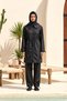 Beli Rope Detailed Parachute Full Covered Hijab Swimsuit 02 Black
