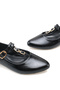 Rhea Amara Women's Ballerinas 0012801 Black Wrinkled Patent Leather - 2