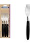 Ipanema Table Fork Set with Stainless Steel Blades and Black Polypropylene Cables 3 Pieces