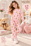 Girls' Suit with 2-Strand Sharped Sleeves and Cuff Detail, Soft Fabric Pbm - 2