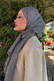 Monogram jacquard shawl - grey - 3