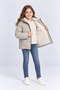 Girl's Hooded Plush Lined Inflatable Coat Warm Comfortable Winter Jacket Ak4278 - 3