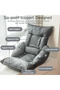 Floor Sofa with Back Support and Armrest 5 Reclining Poistion Adjustable Floor Chair Folding Gaming Recliner Chair Floor Lounge Chair with Cushion for Gaming Reading Sleeping - 4