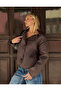 Bitter Brown Laminated Buttoned Leather Coat - 2