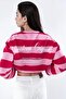 100% Cotton Oversize Striped Sweatshirt - 5