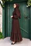 Piliseli Hijab Evening Dress Bitter Brown - 3