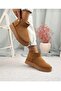 Furry Warm Water-Repellent Women's Autumn Winter Daily Use Short Mini Thick Sole Boots - 5