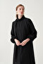 Stylish tensel dress with collar and lining - 4