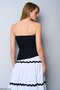 Black Strapless Blouse - Öb241002 - 3
