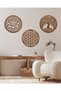 Tree of Life Flower of Life Lotus Flower Meaningful 3 Piece Wall Decor Painting - 3
