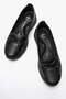 Mustache Stitched Atom Poly Women's Casual Shoes Black Leather - 3