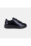 Men's Black Lace-Up Classic Leather Sports Shoes - 2