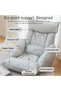 Floor Sofa with Back Support and Armrest 5 Reclining Poistion Adjustable Floor Chair Folding Gaming Recliner Chair Floor Lounge Chair with Cushion for Gaming Reading Sleeping - 2