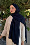 Monogram jacquard shawl - midnight blue - 2