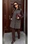 Patterned Steel Knitted Long Knitwear Women's Vest Coat