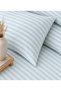 Double Size Hotel Type 83 Thread Cotton Satin Duvet Cover Set Elastic Mint Green - 4
