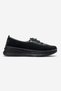 Stitched Rubber Sole Atom Poly Women's Casual Shoes Black Emerald - 2