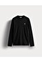 6Wm5066-Bk Men's Long Sleeve T-Shirt Black