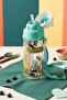 400 ml Teddy Bear Leak-Proof Children's Water Bottle with Strap and Straw - 2