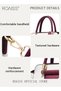 Women's PU Leather Crossbody Bag Fashion Patchwork Contrasting Shoulder Bag Ladies Exquisite Handbag - 6
