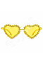 Party Glasses Stone Heart Yellow - 2