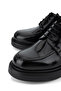 Men's Genuine Leather Black Classic Shoes - 3