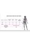 Women's Long Sleeve Double Breasted Collared Side Tie Top Diver Bottom Crepe Short Kiloş Dress - 4