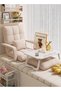 Floor Sofa with Back Support and Armrest 5 Reclining Poistion Adjustable Floor Chair Folding Gaming Recliner Chair Floor Lounge Chair with Cushion for Gaming Reading - 8
