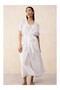 European Flax Linen Maxi Women's Short Sleeve Dressing Gown - 3