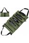 ® Waxed Canvas Roll Up Tool Bag Versatile Wrench Organizer