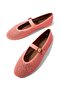 Mayfair Suede Crystal Stone Luxury Design Women's Ballet Flats - 5