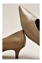 By Kadın Pointed Toe Kitten Heel Heeled Shoes - 3